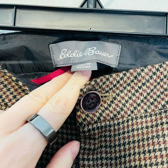 Eddie Bauer Houndstooth Multicolor Skirt Size 10 NWT - Picture 6 of 10